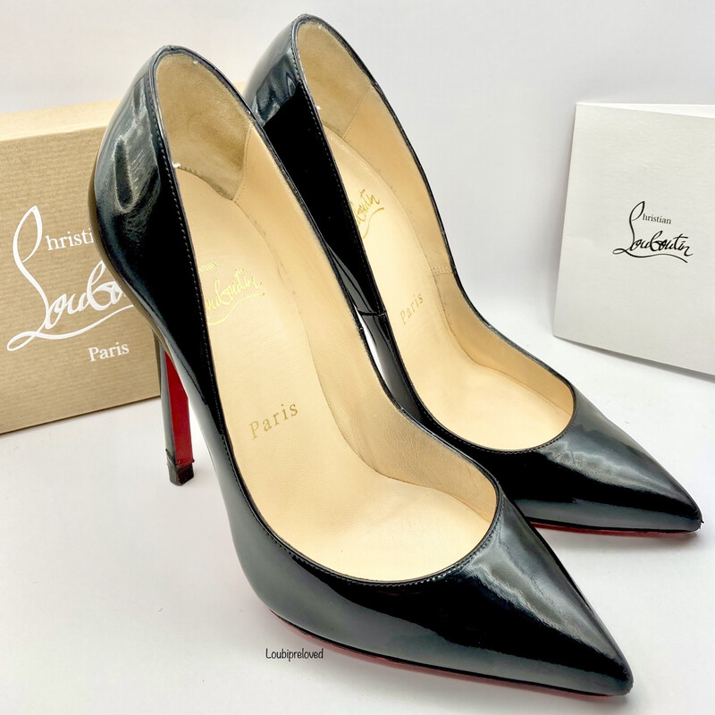 Christian Louboutin Pigalle 120 Black Patent Calf UK 3 (EU 36)