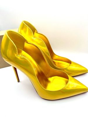 Christian Louboutin Hot Chick 100 Psychic Yellow UK 6 (EU 39)