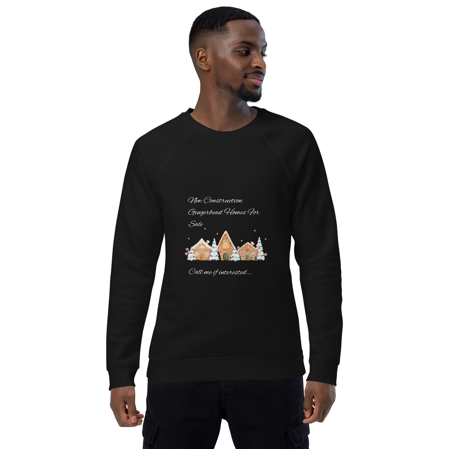 Unisex New Construction Gingerbread House Sweater