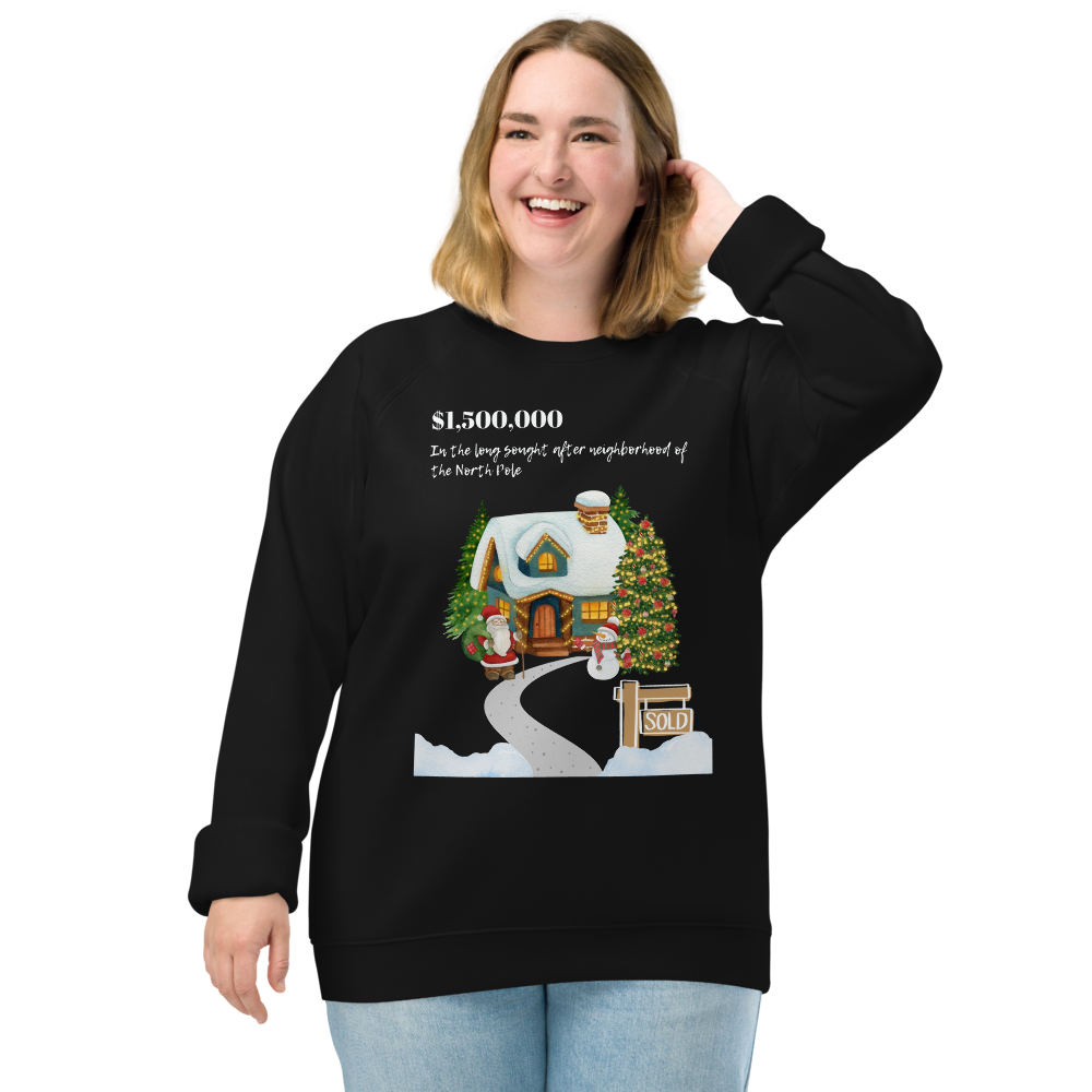 Unisex North Pole Neighborhood Sweater (Black)