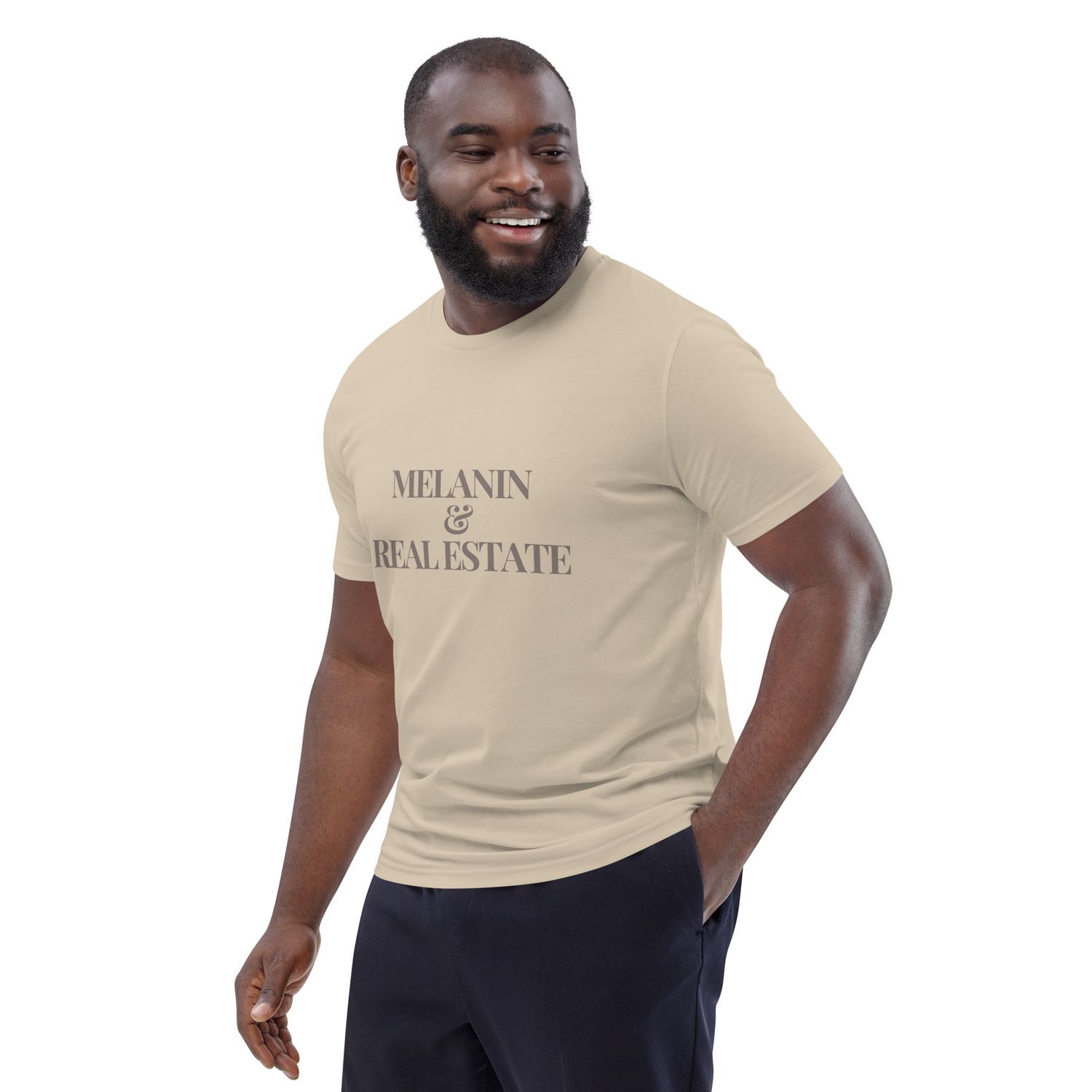 Melanin &amp; Real Estate - Organic Cotton Real Estate Themed T-Shirt