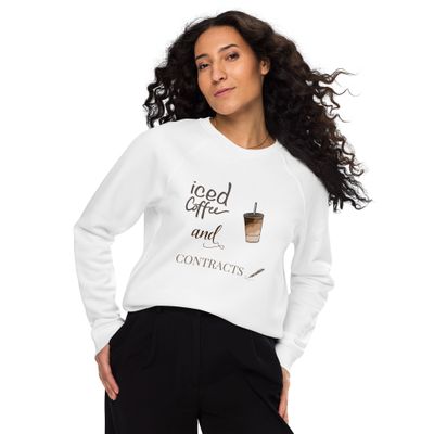 Iced Coffee &amp; Contracts - Organic Cotton Real Estate Sweater