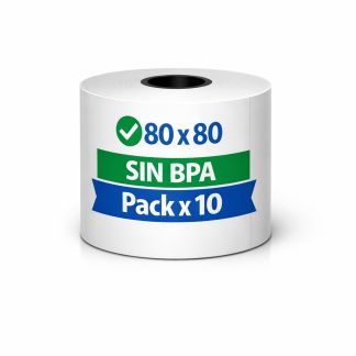 PACK 10 ROLLO TÉRMICO 80X80