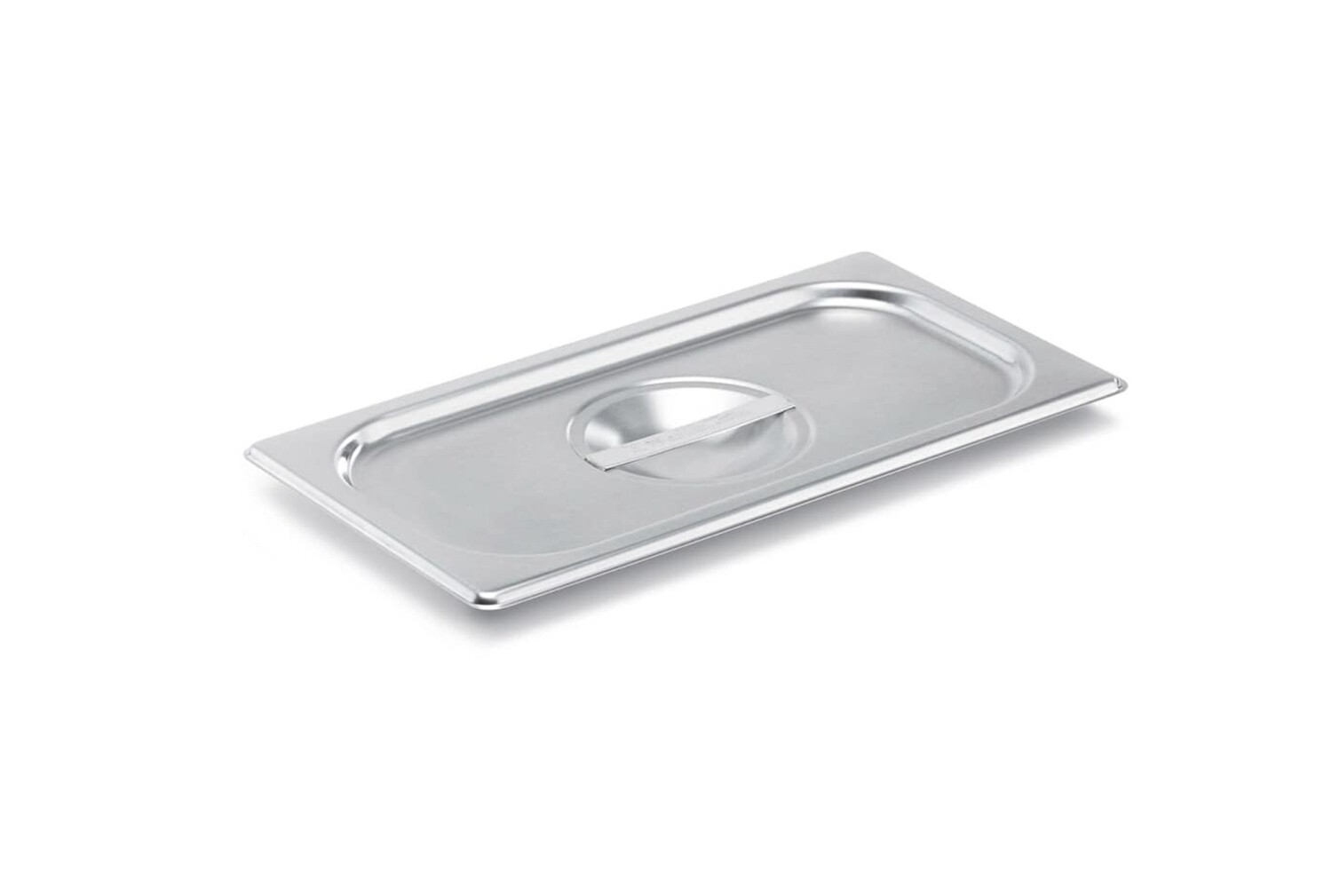 Vollrath 75130 Steam Table Pan Cover, stainless, 1/3 size, reinforced flat solid, 12-5/8&quot; x 6-13/16&quot; x 1/2&quot;, fits all 1/3-size pans