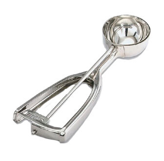 Vollrath 47160  #70  Disher, round bowl, size 70 (1/2 oz. capacity), 1-3/8&quot; bowl dia., universal squeeze handle, stainless steel, imported