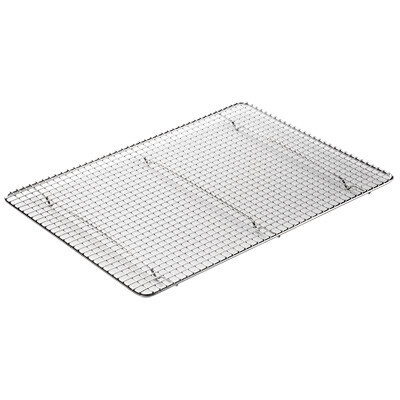 Winco PGWS-1216  Wire Pan Grate, 12&quot; x 16-1/2&quot;, 1/2 size, rectangular, footed, stainless steel