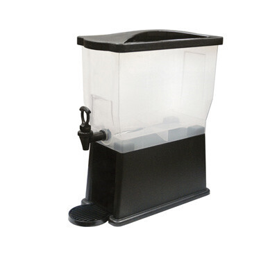 Winco PBD-3  Beverage Dispenser, 3 gallon, 18-7/8&quot;L x 8-3/16&quot;W x 20-3/8&quot;H (overall dimensions), slim, dripless faucet, detachable reservoir from 8&quot;H stand, removable drip tray and lid, BPA free, plast