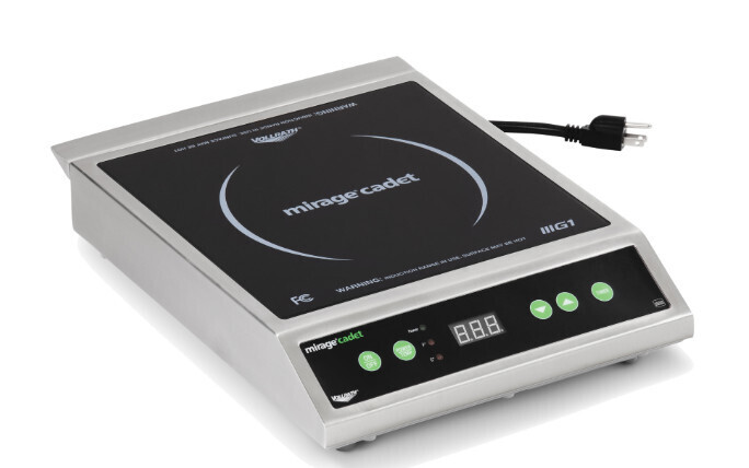 Vollrath 59300 Cadet Induction Range, countertop, 12&quot;W x 16&quot;D x 3-1/8&quot;H, ceramic top, 10-1/4&quot; maximum pan size, G1 Engine,