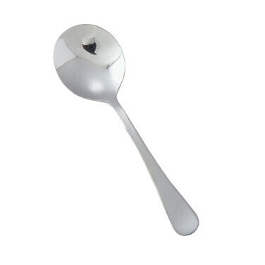 Winco 0026-04 Elite Bouillon Spoon, Heavy Weight, Stainless Steel, Mirror Finish