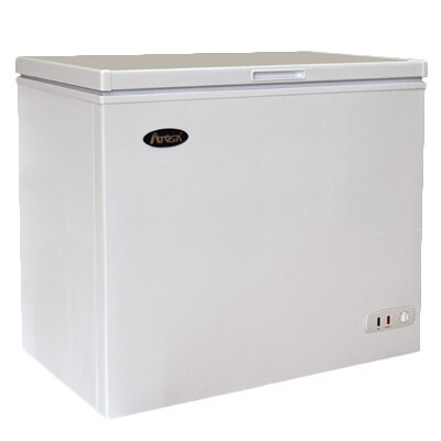 Atosa MWF9010GR Chest Freezer, 40-1/2"W x 26-1/2"D x 32-1/2"H, side-mounted self-contained refrigeration, 9.6 cu. ft.