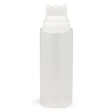 TableCraft 12463C3 WideMouth Squeeze Bottle, Three Tip-Top, 24 oz.
