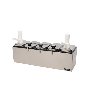 San Jamar P9723 Topping Service Bar, Stainless Steel, 22.5” x 12.5”