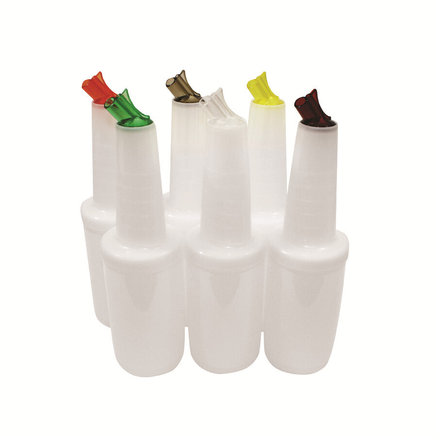 TableCraft 8032A PourMaster Complete Unit Assorted Color Caps, 1 qt.