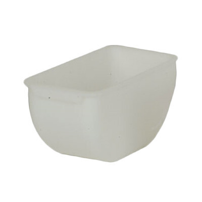 Thunder Group SLINS002 Condiment Server Insert, 2 pint, plastic, dishwasher safe, white