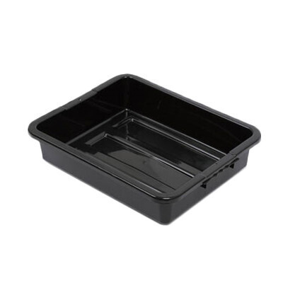 Royal Industries BT-510 Tote/Bus Box, 1 Compartment, Black, 5&quot;
