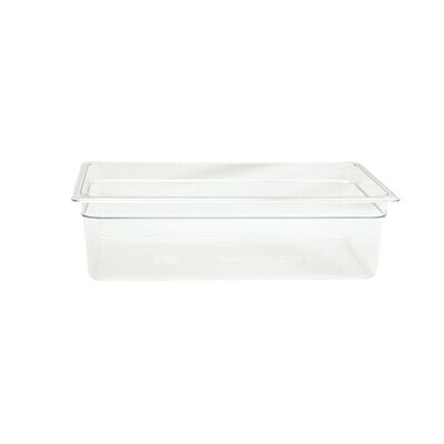 Thunder PLPA8006  Food Pan, full size, 6&quot; deep, shatter and scratch resistant, dishwasher safe, polycarbonate, clear