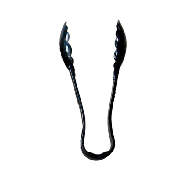 Thunder PLSGTG006BK Serving Tongs, 6&quot;, scallop, dishwasher safe, polycarbonate, black