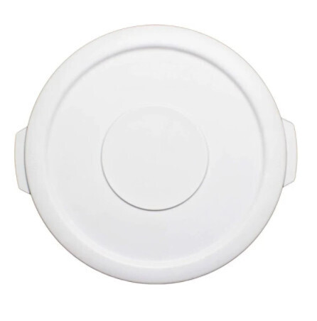 Thunder PLTC010WL  Trash Can Lid, round, secure snap-on, plastic, white (for PLTC010W)