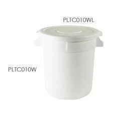 Thunder PLTC010WL  Trash Can Lid, round, secure snap-on, plastic, white (for PLTC010W)