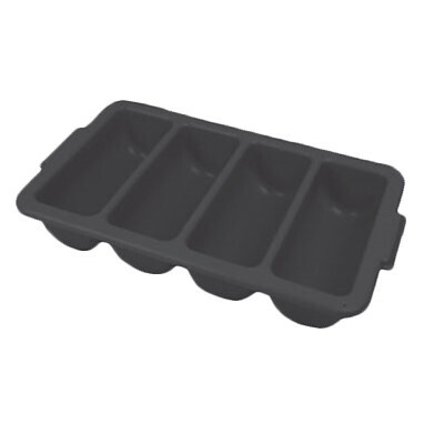 Thunder Group PLFCCB-001-B  Cutlery bin/Box, 4 Compartment, Black