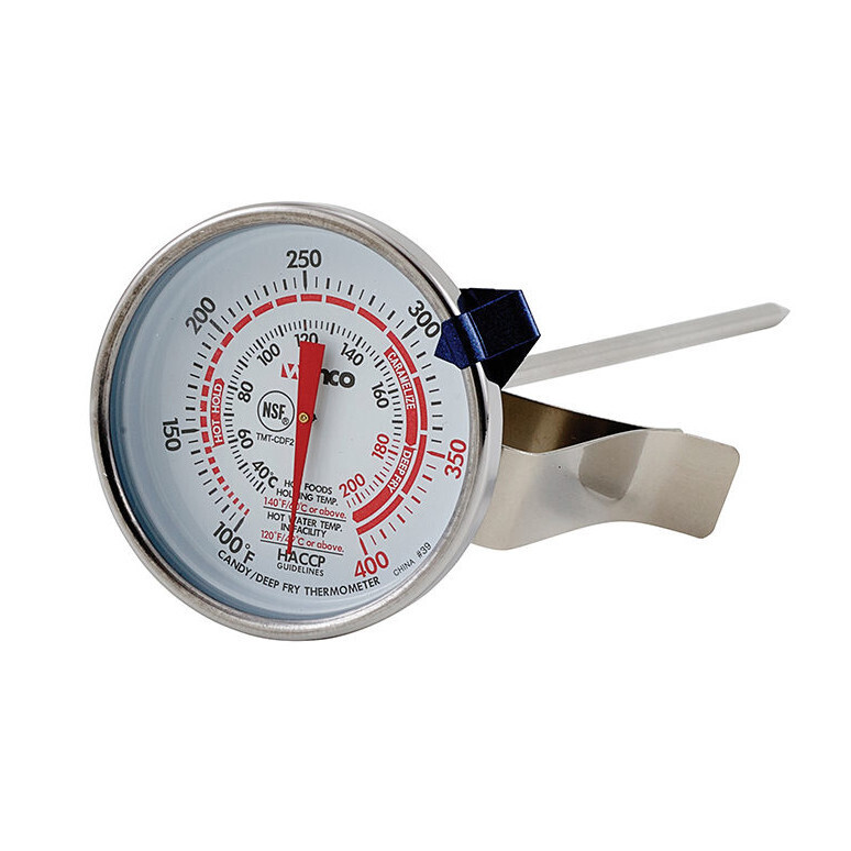 Winco TMT-CDF2 Dial Candy/Deep Fry Thermometer, 5&quot; Probe