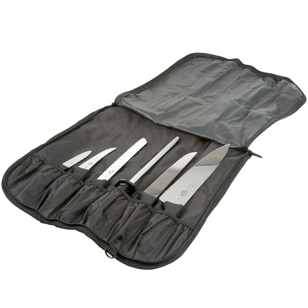 Victorinox Piece Culinary Set Fibrox Pro Handles With Canvas Case
