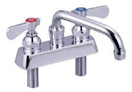 John Boos PBF-W2-6LF  Economy Faucet Splash Mount, 6" Swing Spout, 4" Centers