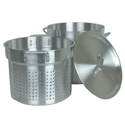 Thunder ALSKSP009 Stock Pot , 60 qt, 16-3/8&quot; dia. x 17-3/8&quot;H, 2&quot; riveted handle, aluminum, 4mm thickness, dishwasher safe