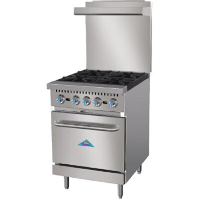 Comstock-Castle R4 Gas Range 24&quot; Wide 4 Burners