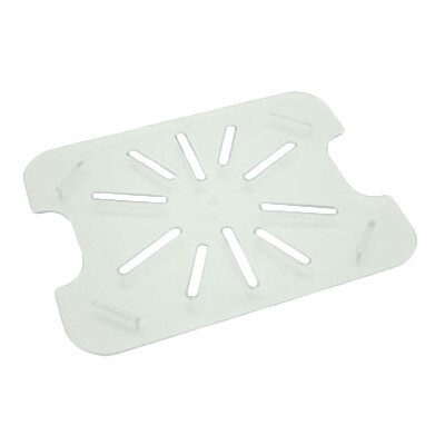 Thunder PLPA7120DS Drain Shelf, 1/2 size, scratch resistant, dishwasher safe, polycarbonate, clear