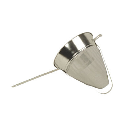 Thunder SLKCP210R  China Cap Strainer, 10&quot; dia.,  3 quart, fine mesh, reinforced, pan hook, stainless steel
