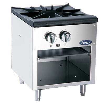Atosa ATSP-18-1  CookRite Stock Pot Stove, gas, (1) three-ring cast iron burner, two manual controls