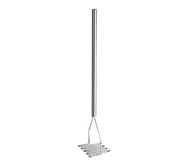 TableCraft 7432 Potato Masher, 32&quot; O.A., 5-1/4&quot; square face, dishwasher safe, stainless steel
