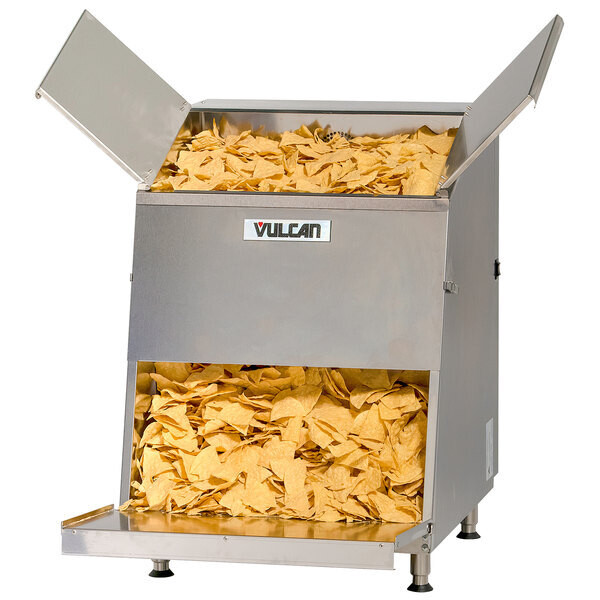 Vulcan VCW46  Chip Warmer, Top Load Style, First in/First Out Design, Stainless Steel, 46 Gal