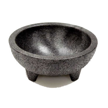 Winco  PMSB-4 Molcajete Salsa Bowl, 4 oz., dishwasher safe, BPA free, polypropylene, black (4 per pack, sold/pack)