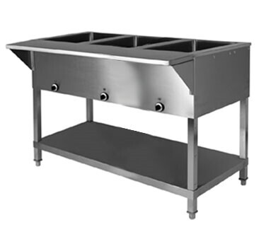 Klinger&#39;s Trading SW-3H-120 Sealed Well Electric Table 3 Pan