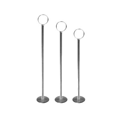 Thunder CRTCH012 Table Card Holder, 12&quot;, wire loop, balanced, chrome plated