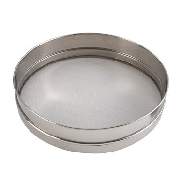 Winco SIV-10  Sieve, 10&quot; dia. x 3&quot; deep, round, stainless steel rim with #20 mesh