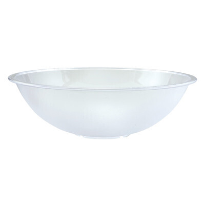 Winco PBB-18 Pebbled Bowl, Round, Polycarbonate, Clear, 18&quot;