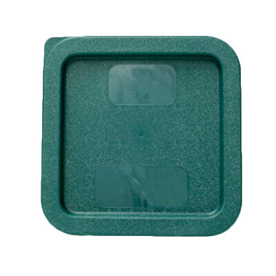Thunder PLSFT0204C  Food Storage Container Cover, square, snap-on, non-slip texture, plastic, green