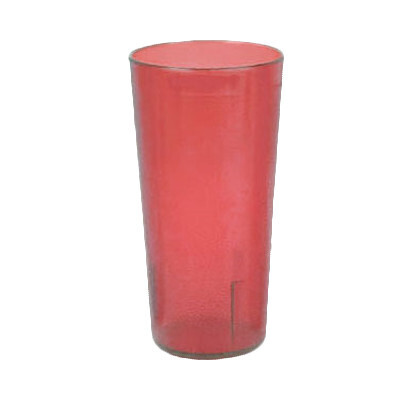Thunder PLTHTB024R  Tumbler, 24 oz., textured exterior, scratch and impact resistant, stackable, dishwasher safe, plastic, red