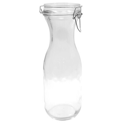 TableCraft RGC16 Cash &amp; Carry Carafe 17 oz. Re-Sealable Silicone Seal Glass Transparent