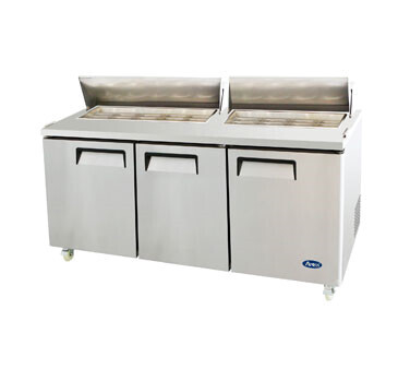 Atosa MSF8304GR  Sandwich/Salad Top Refrigerator Three Section 72-7/10&quot;W x 30&quot;D x 41-3/8&quot;H