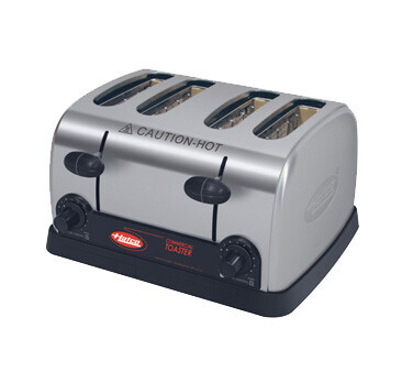 Hatco TPT-120 Pop-Up Toaster, 4 Wide Self Centering Slots of  1.25&quot;, Stainless Steel