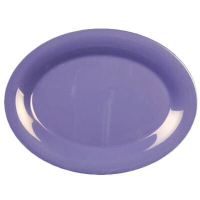 Thunder CR209BU Platter, 9-1/2&quot; x 7-1/4&quot;, oval, break-resistant, dishwasher safe, melamine, purple