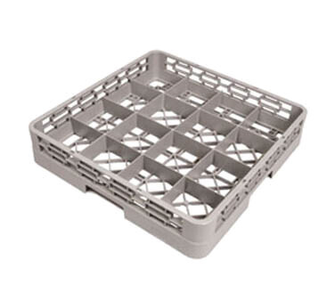 Crestware RBC-16 Dishwasher Rack Base, 16 Compartment, Gray