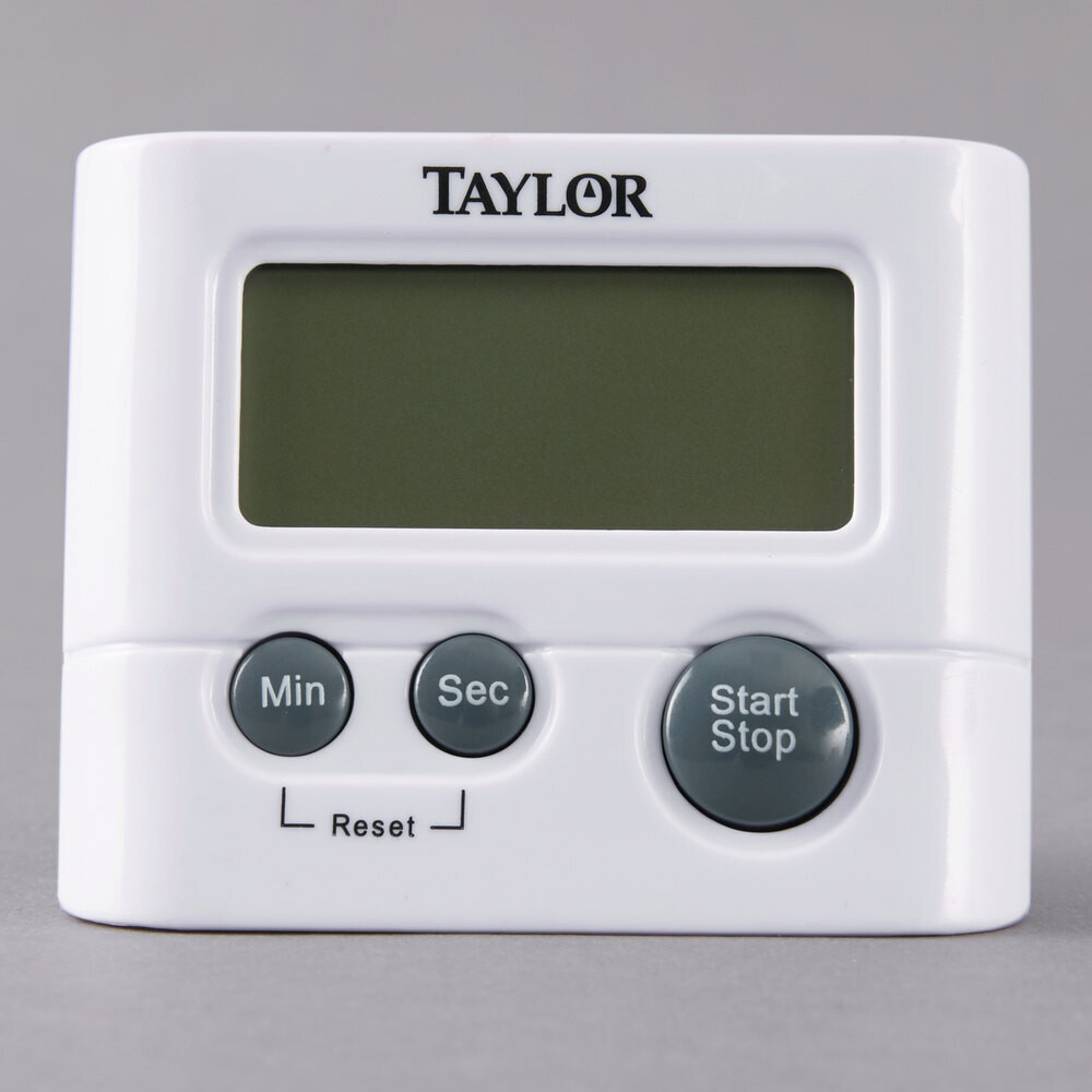 Taylor 5827-21 Digital Timer, minute/second timing up to 99 minutes 59 seconds, 3/4&quot; LCD readout, counts up or down, clip/magnet/stand positioning,