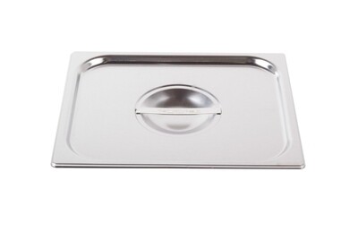 Vollrath 75120 Steam Table Pan Cover, stainless, 1/2 size, reinforced flat solid, 12-5/8" x 10-15/16" x 1/2", fits all half-size pans