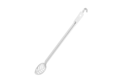Vollrath 60175 Slotted Spoon, with hooked handle, 18/8 stainless steel, handle length 21" (53.3 cm), NSF