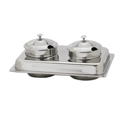 Royal Industries ROY COH SS 2 Chafing Dish Soup Station Set 4 qt. Stainless Steel